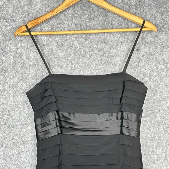 Anne Klein Elegant Pleated‎ Cocktail Dress Sz 4 Capsule Whimsigoth Wedding Guest - Picture 3 of 11